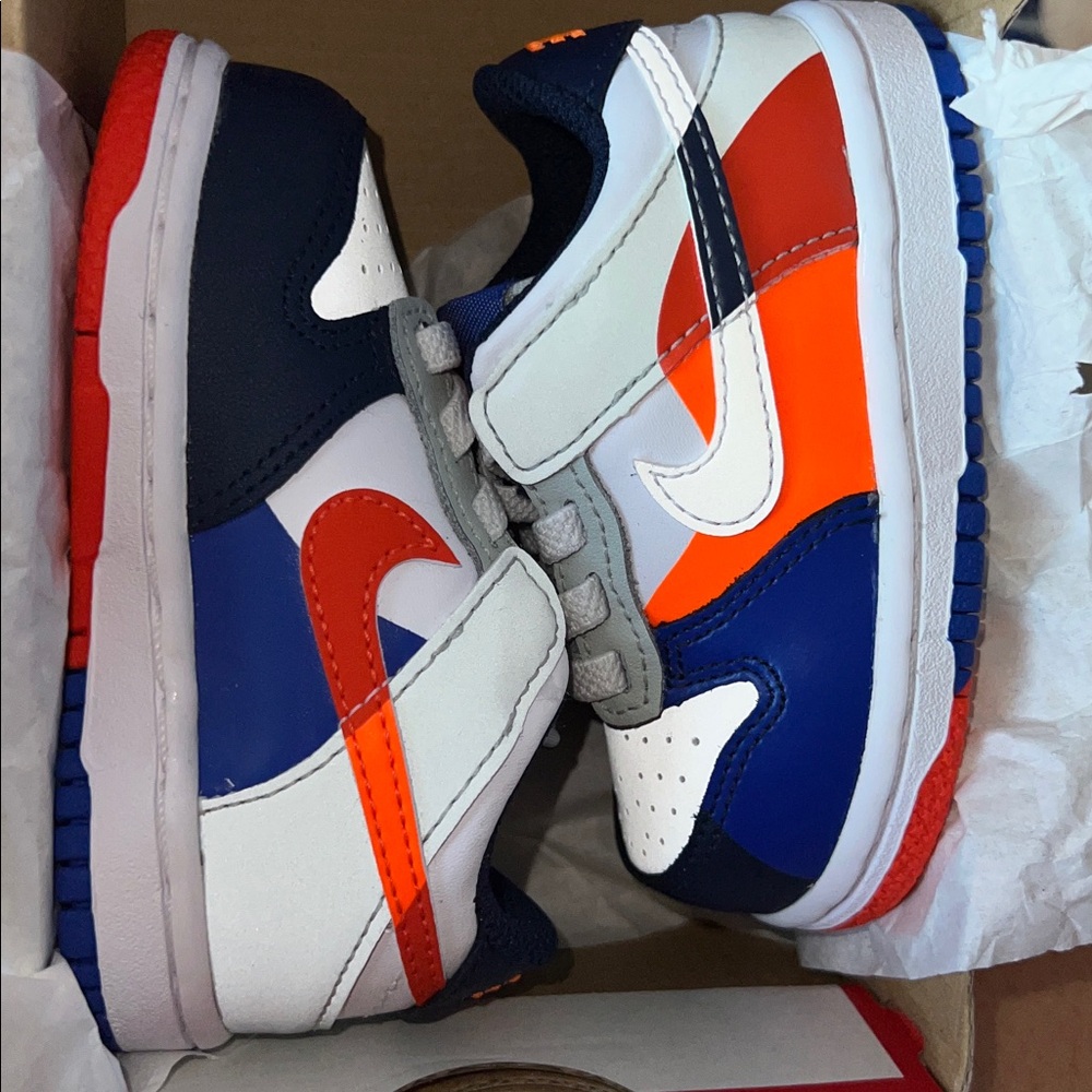 Nike Kids' Blue and Orange Sneakers